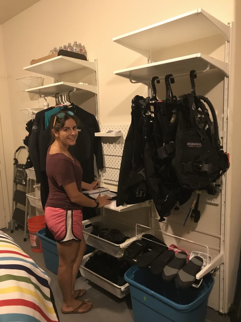 The Dive Locker OneStop Custom Dive Gear Storage Pink Lady Diving